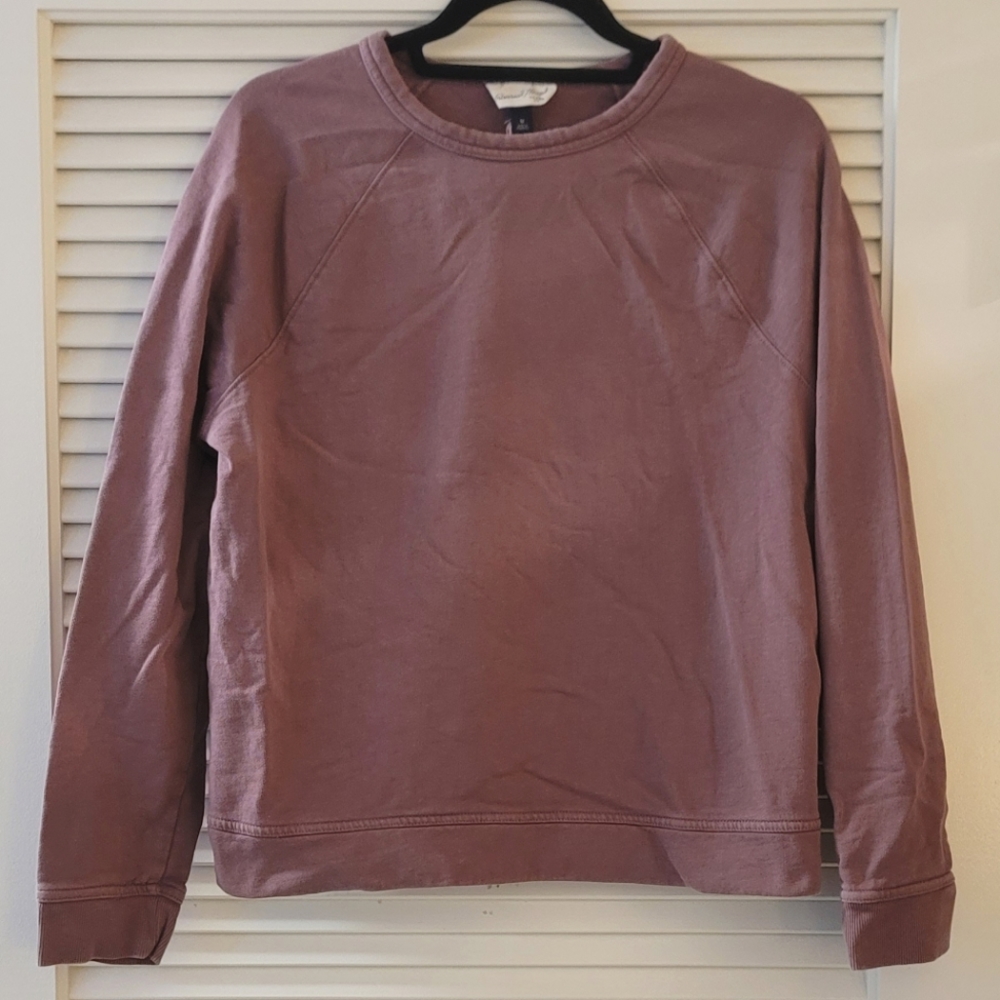 Universal Thread- Mauve 100% Cotton Long-Sleeve Pullover Sweater Top